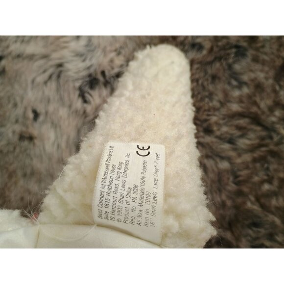 Vintage Lamb Chop Plush Toy 1993 Shari Lewis Puppet With Red‎ Mittens & Buttons - Picture 7 of 7
